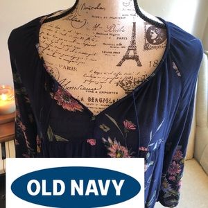 Old Navy Boho Floral Blouse
